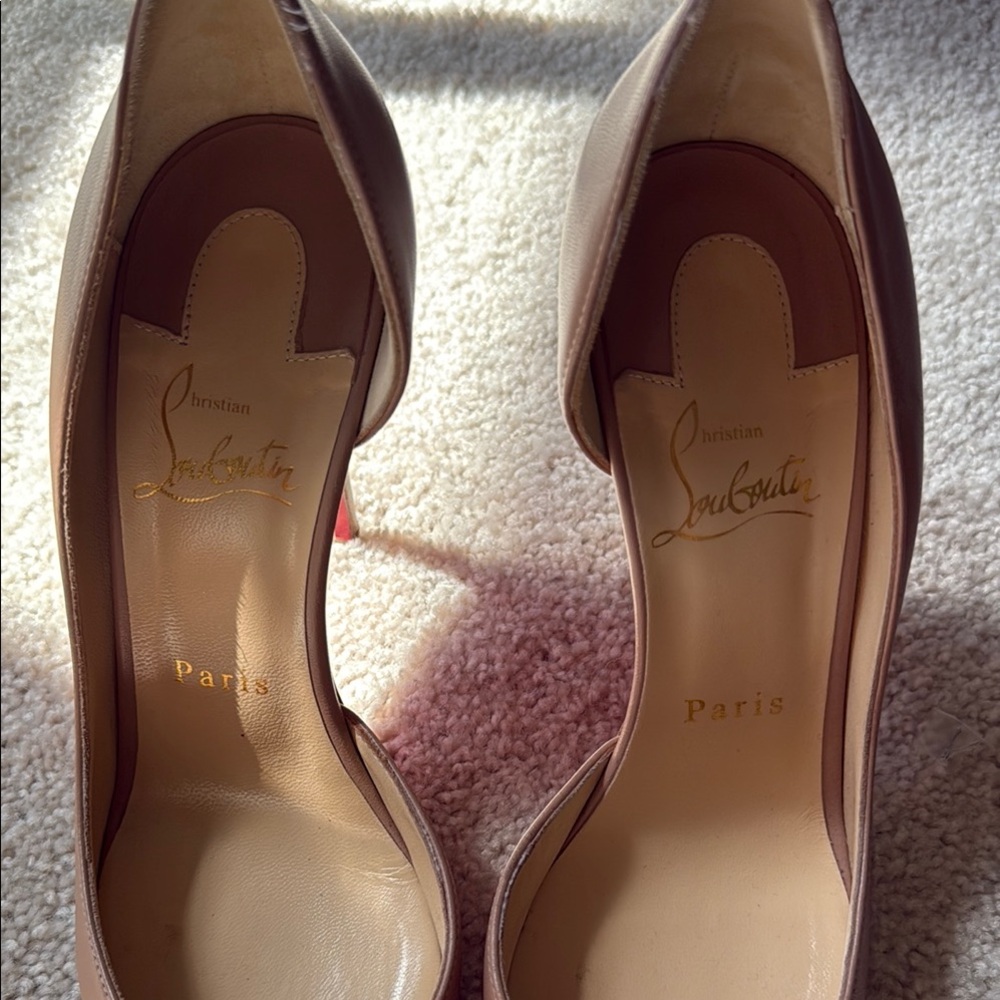 Christian Louboutin nude calfskin IRIZA - Picture 2 of 4